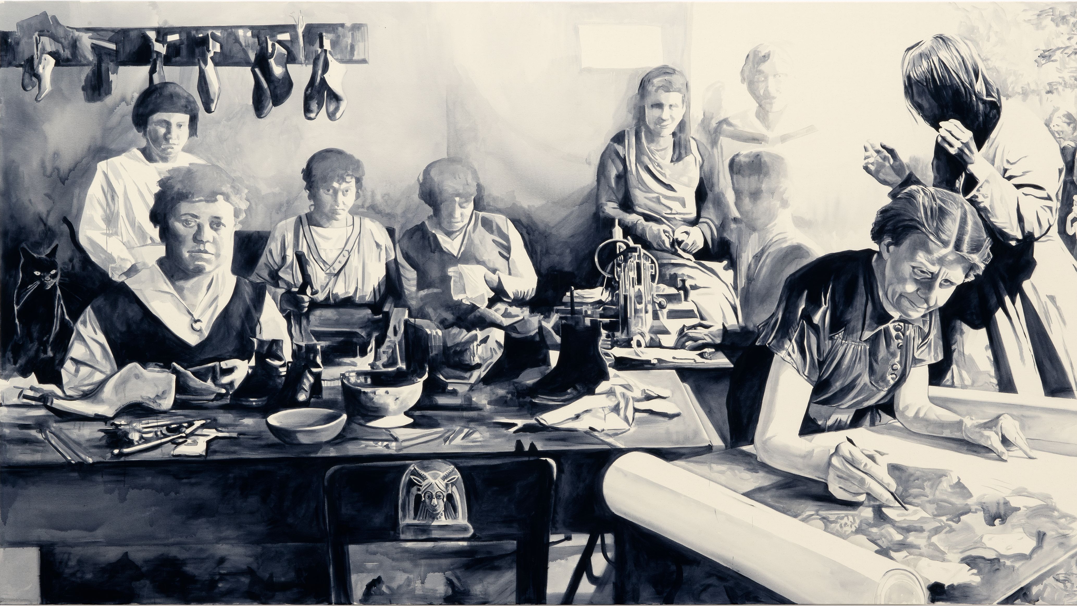 Beim Malen mit Fotografien lässt Giulia Andreani  Geschichte aufleuchten