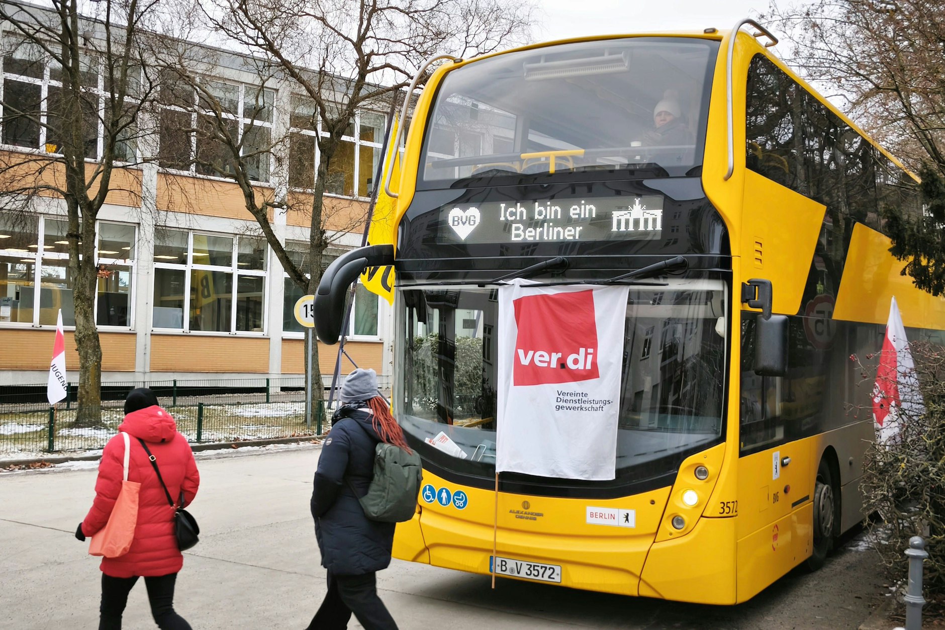 Verdi und die BVG verhandeln am 4. März 2026 in Berlin.