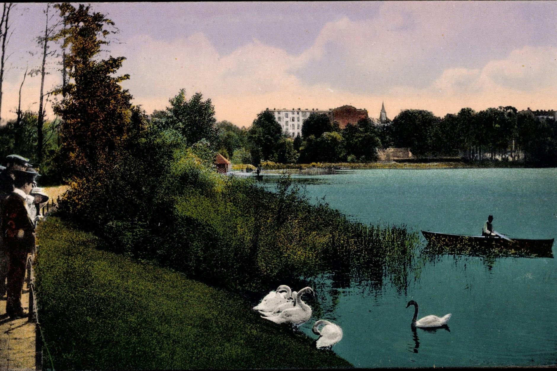 Historisches Foto vom Weißen See