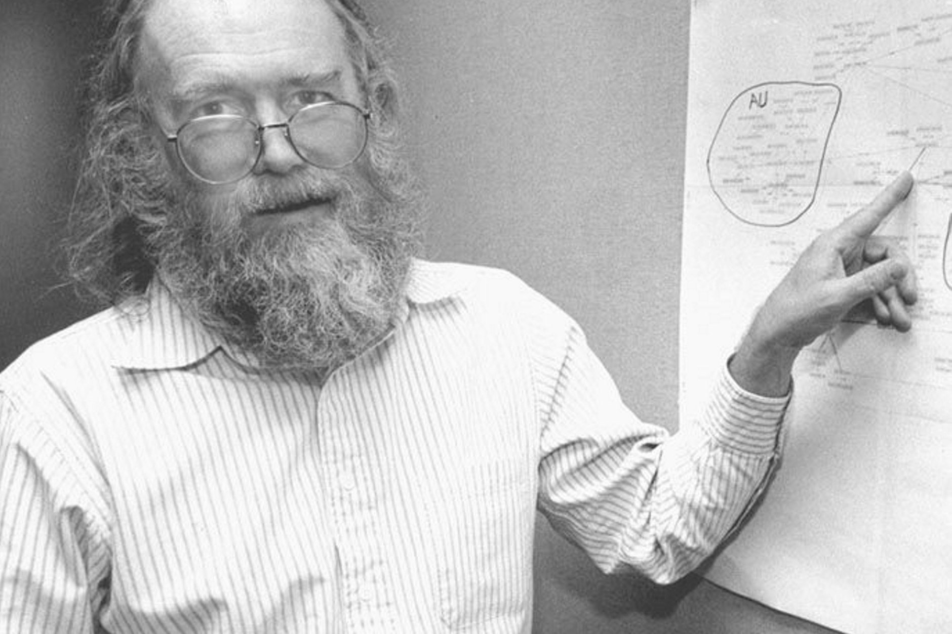 Technikpionier Jon Postel im Jahr 1994: In den Kinderjahren des Internets entschied Postel darüber, wer ins Internet kam und wer nicht.