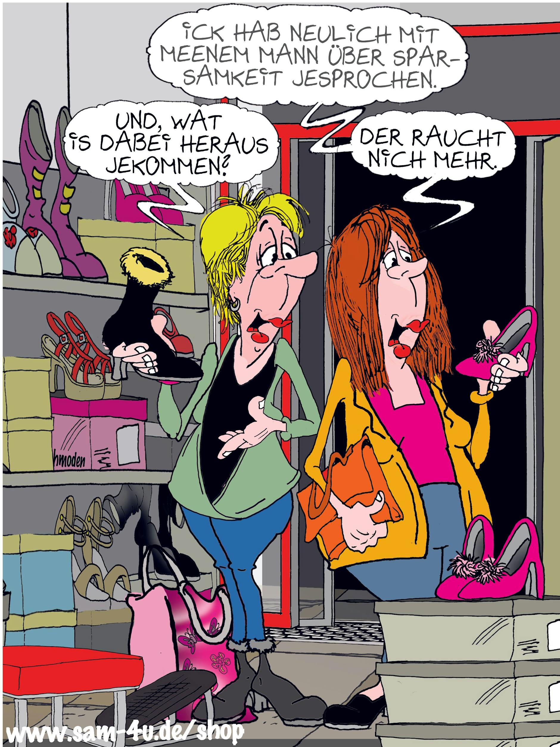 Der Cartoon des Tages kommt wie immer von unserem Zeichner Sam Paff aus Berlin.