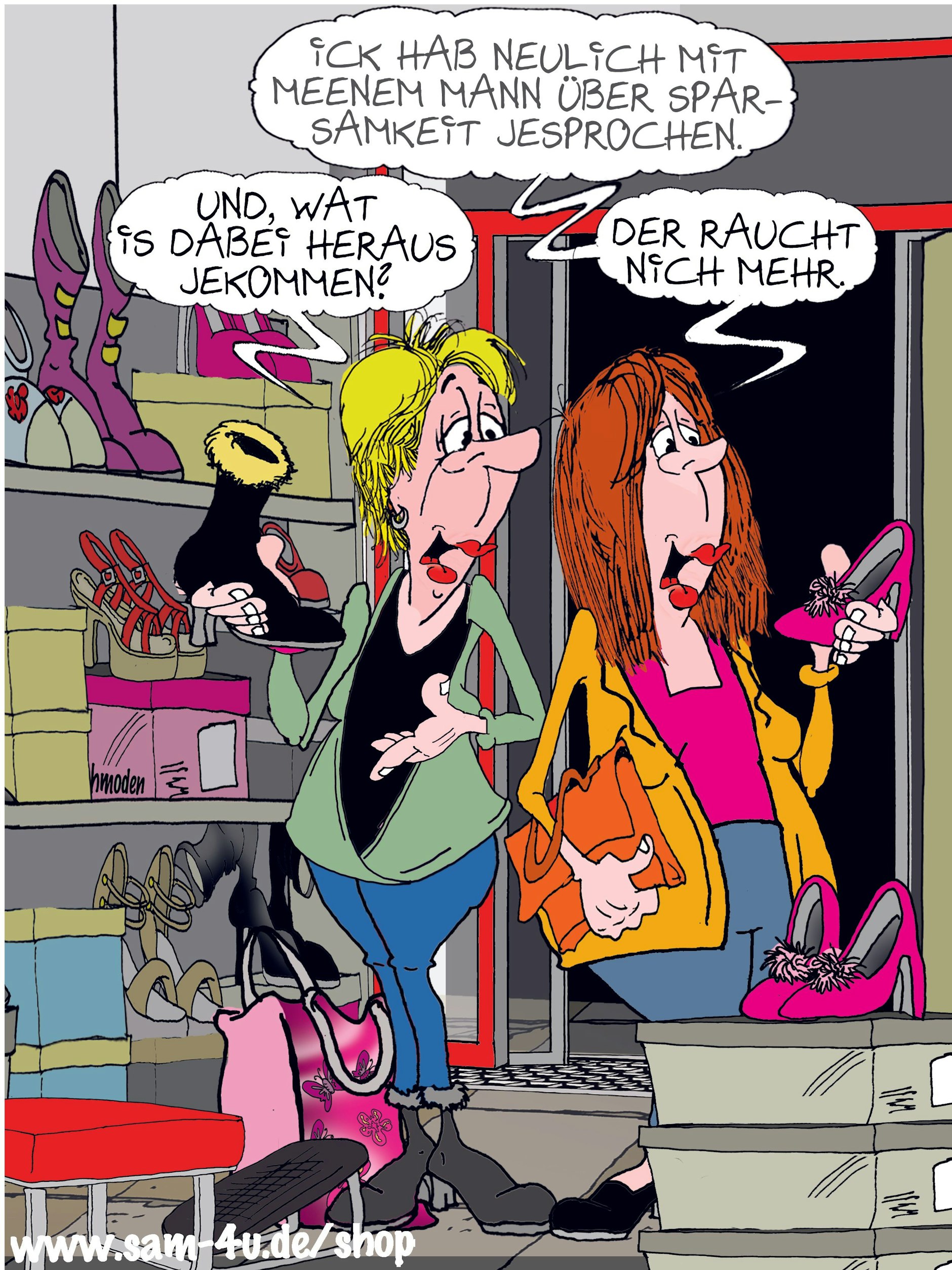 Der Cartoon des Tages kommt wie immer von unserem Zeichner Sam Paff aus Berlin.