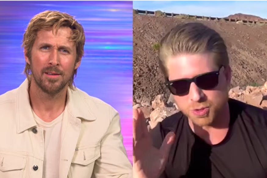 Journalist Jake Hamilton musste sein Interview mit Ryan Gosling aus der Wüste führen.