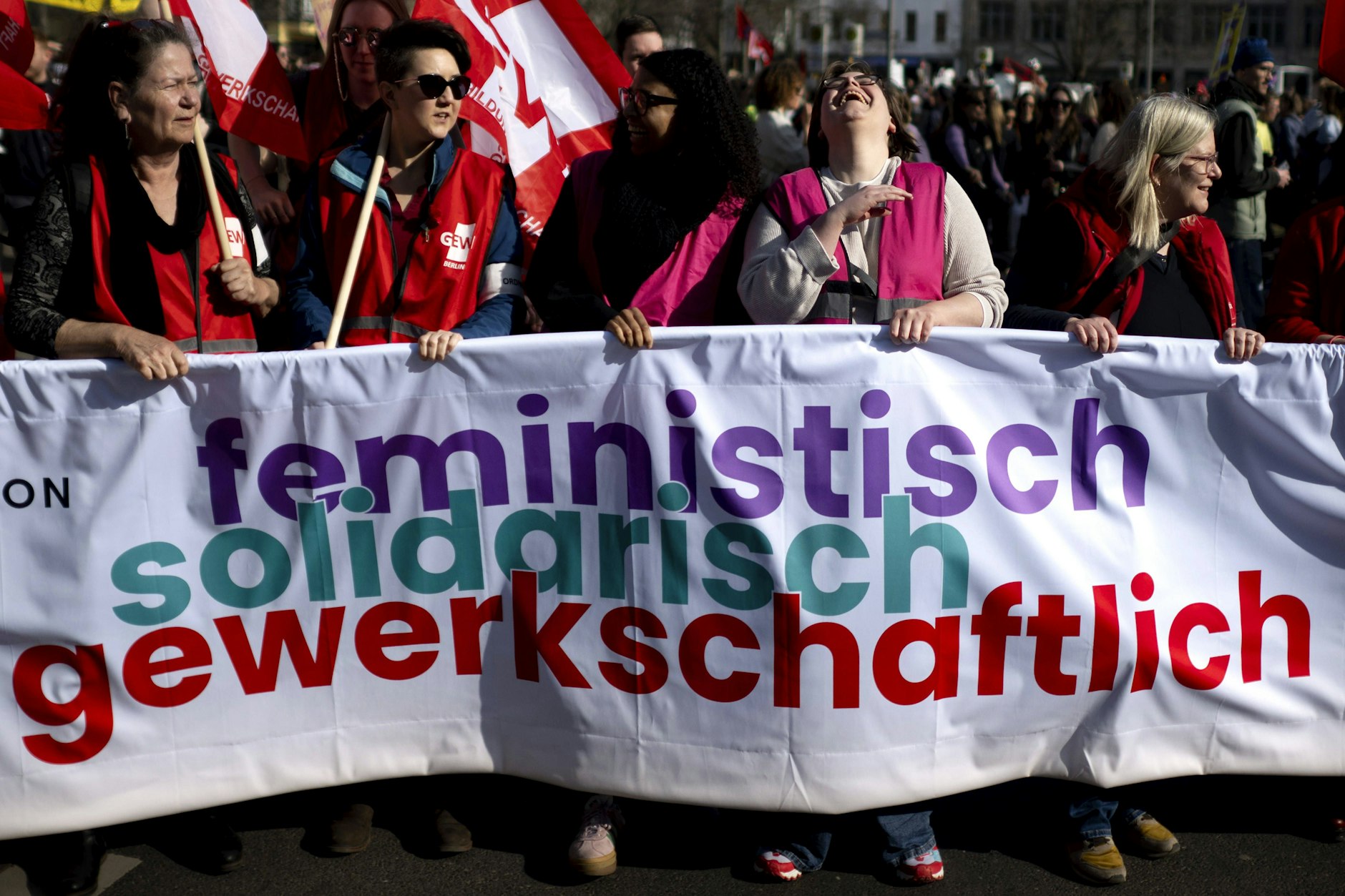 Am Frauentag wird es auch eine Demo von "Feministisch Solidarisch Gewerkschaftlich" geben.