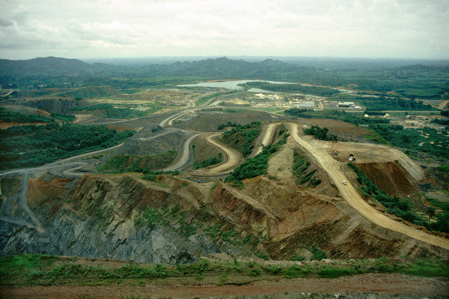 Die Ashanti-Goldmine in Obuasi in Ghana