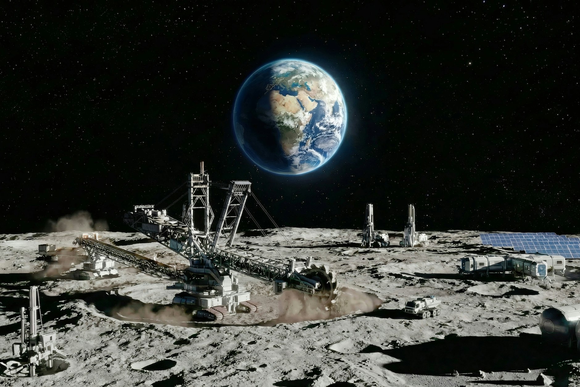 Schwerindustrie auf dem Mond: Wie Elon Musk den Energiebedarf der Künstlichen Intelligenz decken will.