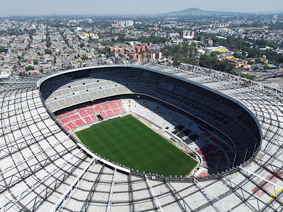 Das Aztekenstadion in Mexiko-Stadt wird 2026 erneut Austragungsort von Spielen der Fußball-Weltmeisterschaft sein.