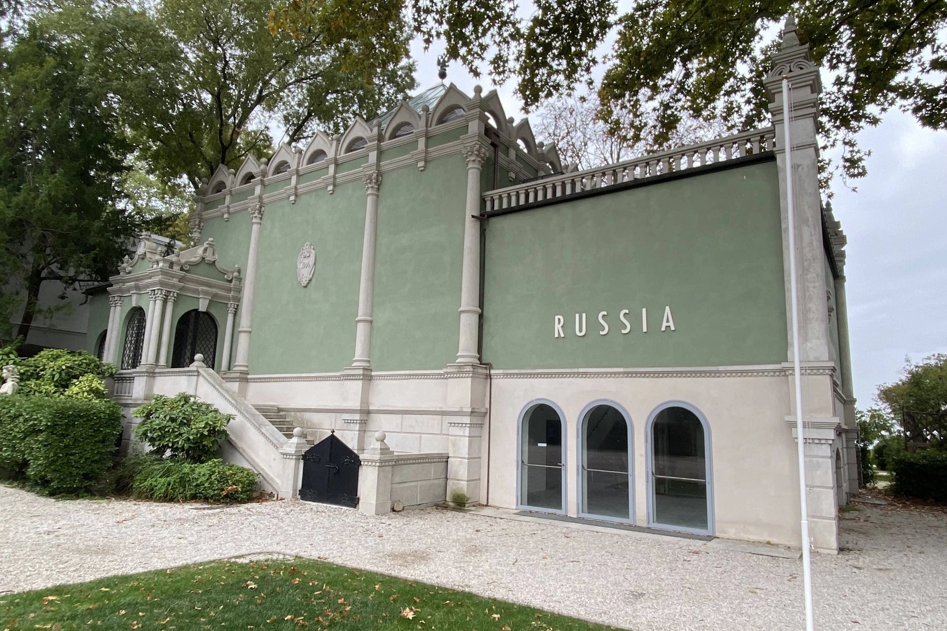 Der russische Pavillon in den Giardini der Biennale Venedig