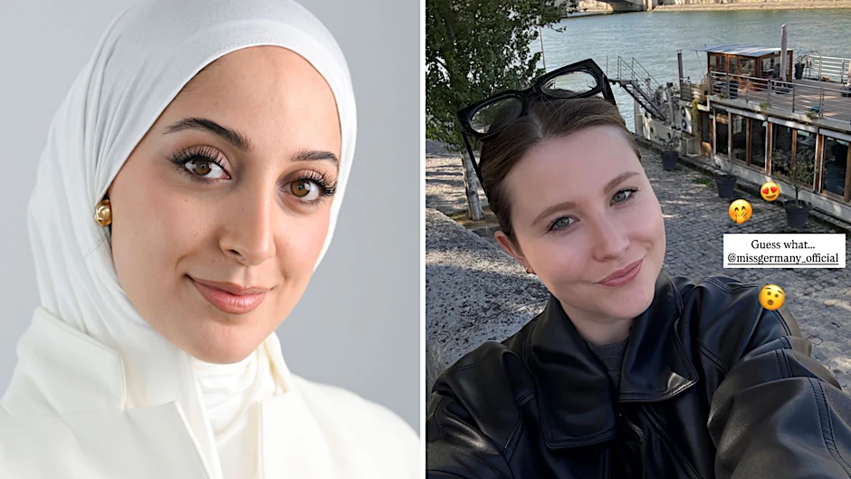 Büsra Sayed (links) und Stephie Braun kämpfen um den Titel „Miss Germany“.