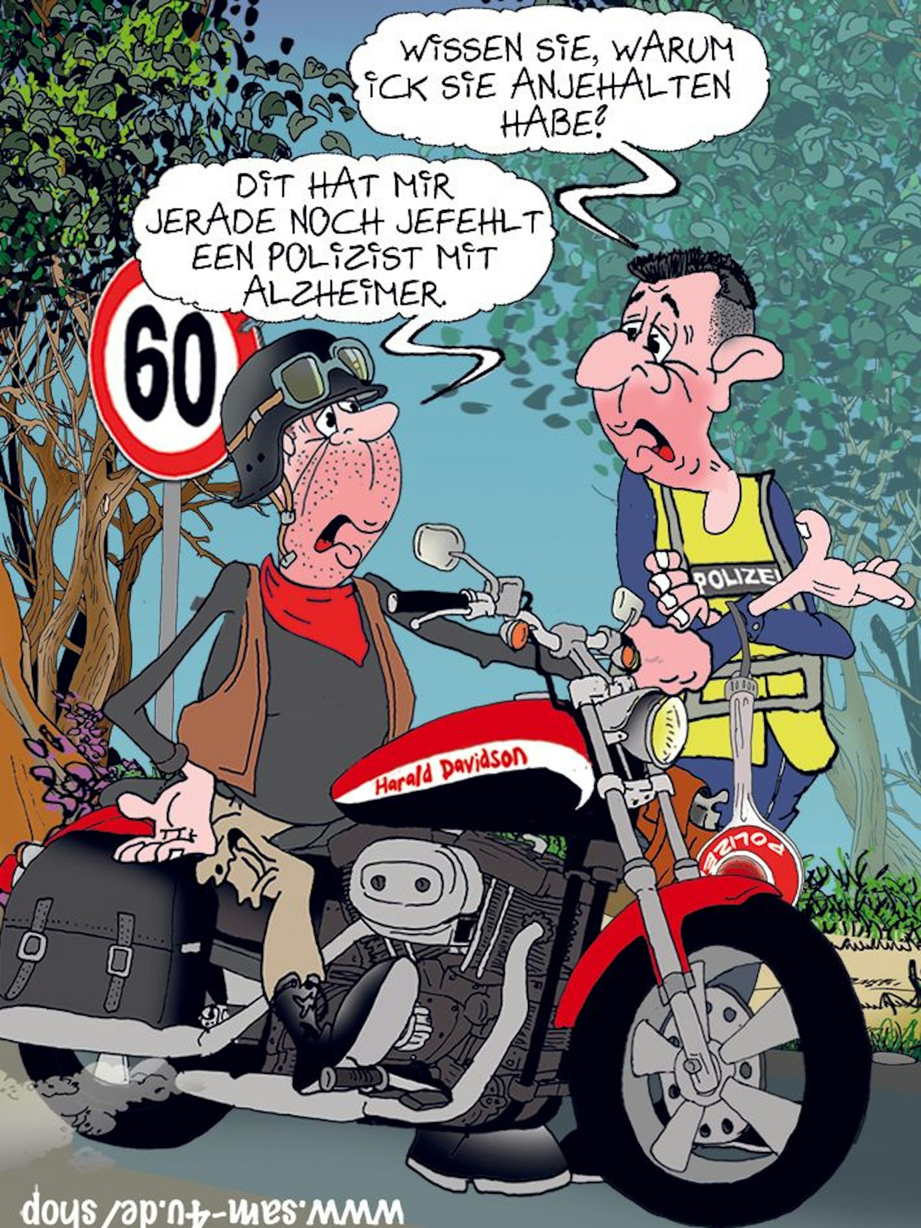 Der Cartoon des Tages kommt jeden Tag von unserem Zeichner Sam Paff aus Berlin - und erfreut Sie mit seinem typischen Berliner Humor.