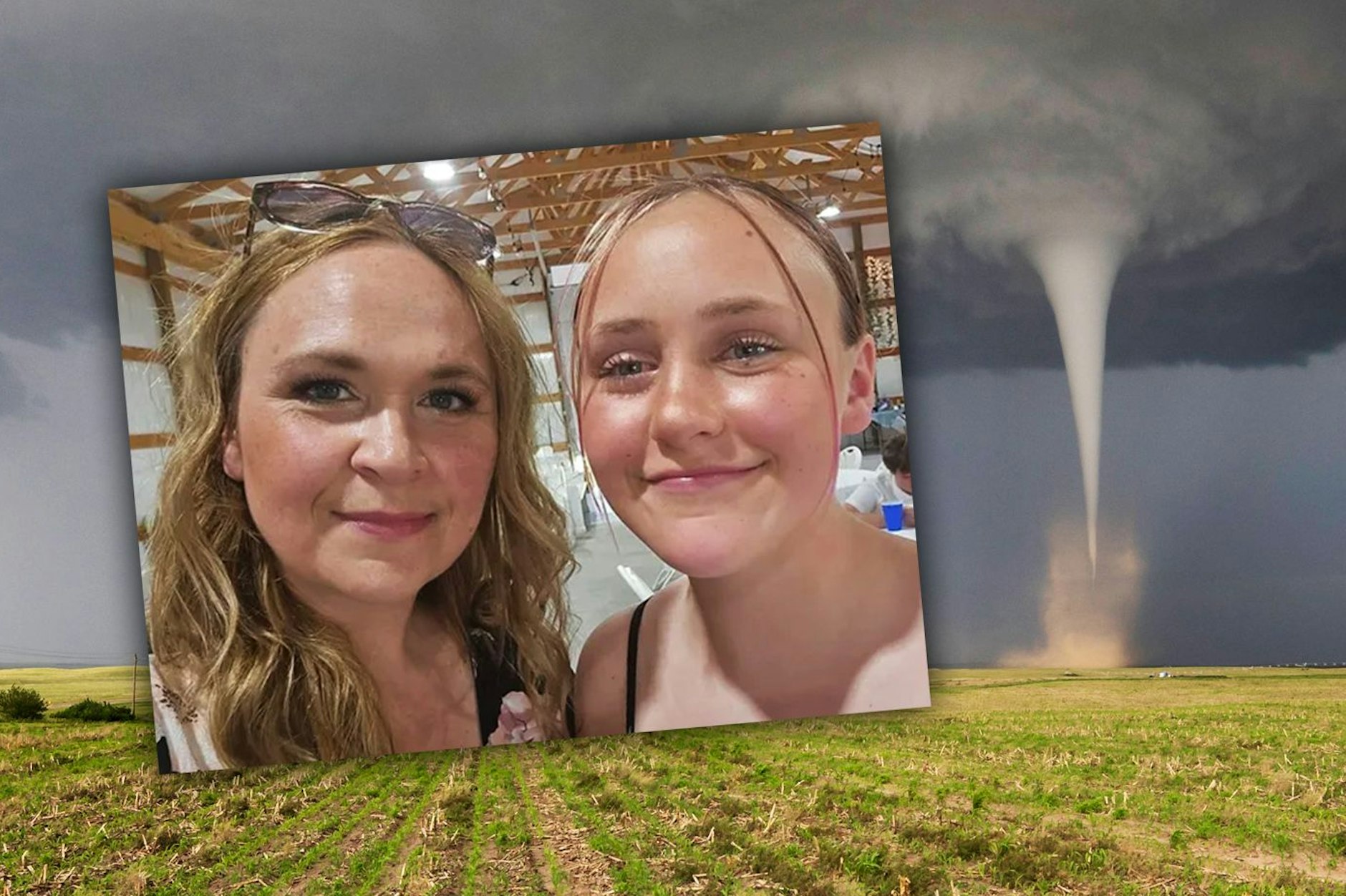 Jodie und ihre Tochter Lexi starben in einem Tornado. Der Sturm hob ihr Auto in die Luft und schleuderte es auf ein Feld.