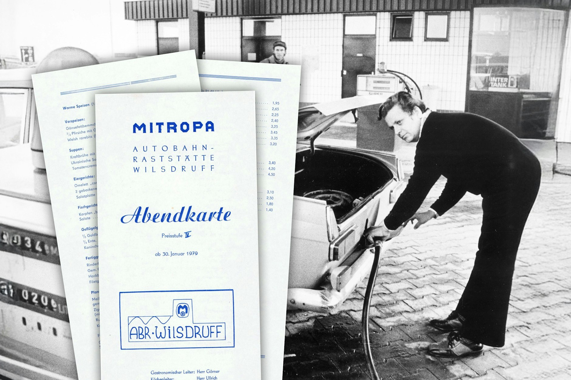 Auch Autofahrer brauchen mal eine Pause - das war schon in der DDR so. Die Mitropa kümmerte sich an den Autobahnraststätten deshalb um gutes Essen für die hungrigen DDR-Bürger.
