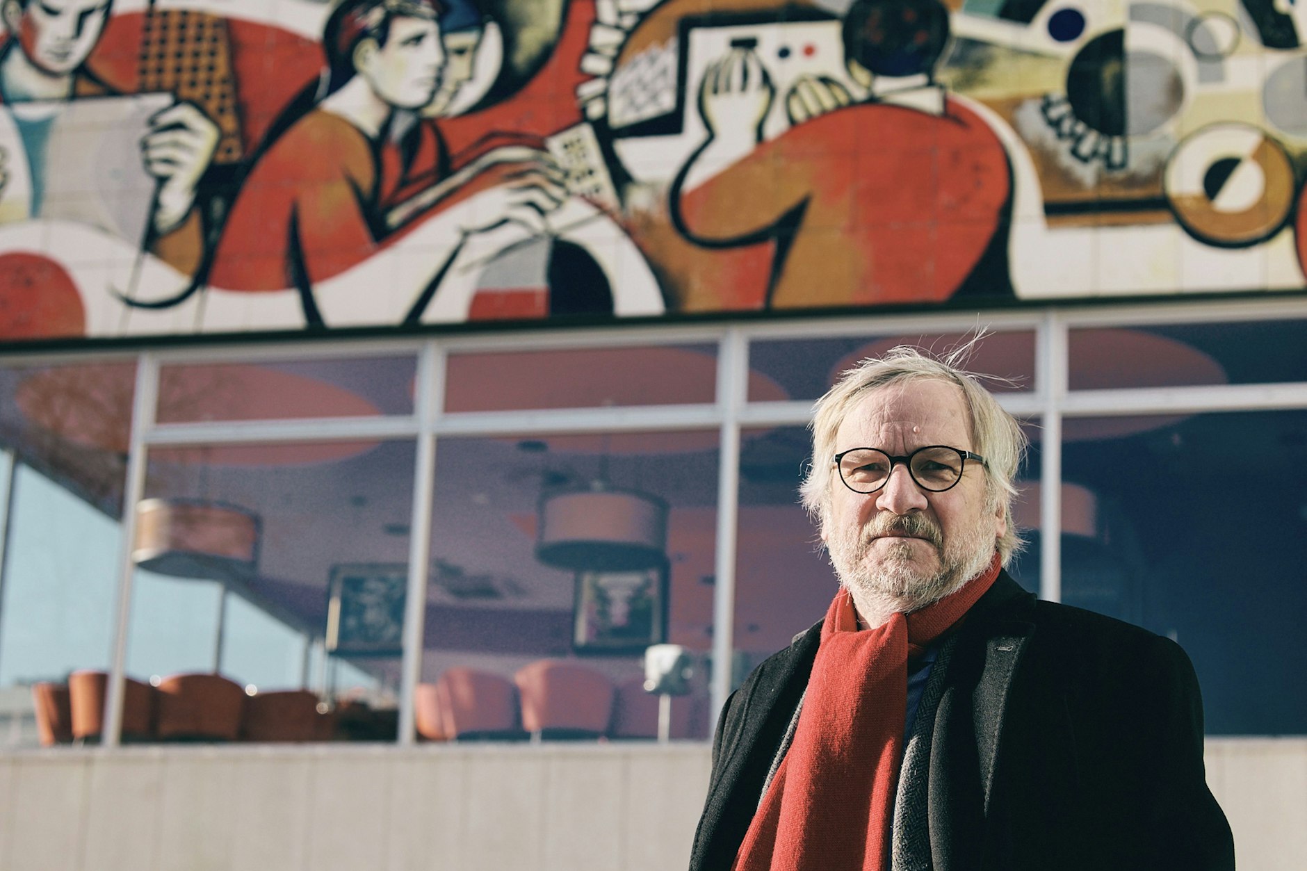 Der Verleger, Autor und Buchwissenschaftler Christoph Links bei unserem Treffen in der Karl-Liebknecht-Straße.