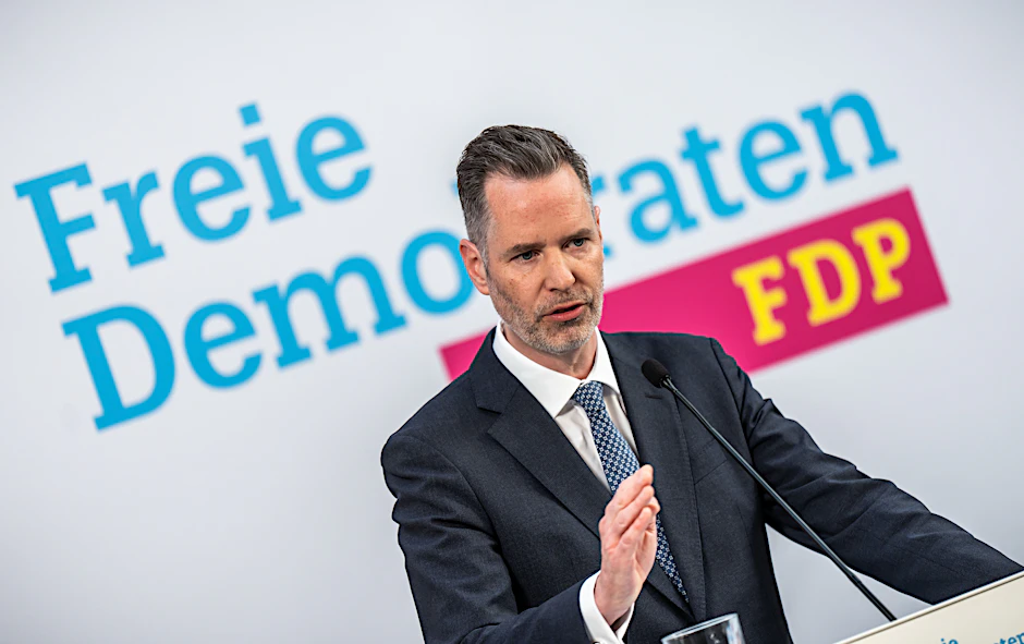 Christian Dürr, Fraktionsvorsitzender der FDP, spricht weiterhin von einer „Erneuerung“.