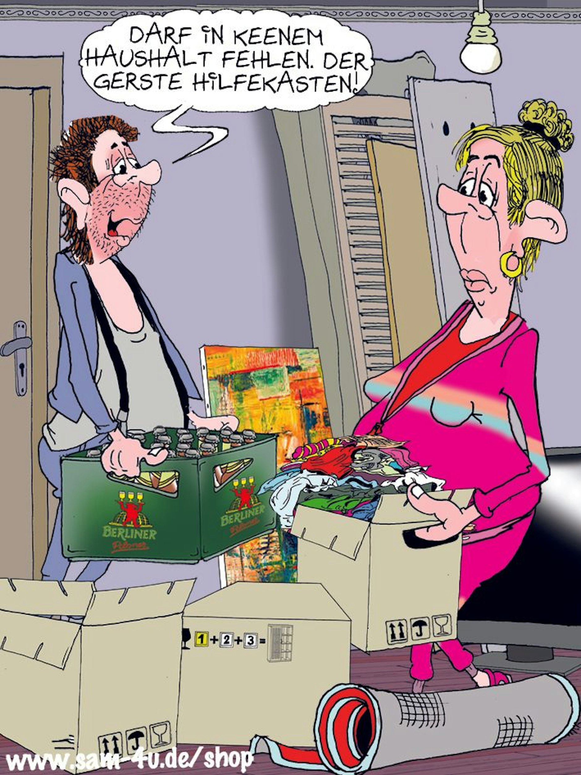 Der Cartoon des Tages kommt auch heute von unserem genialen Zeichner Sam Paff, der seine Berliner Herkunft in seinem grandiosen Humor verarbeitet.