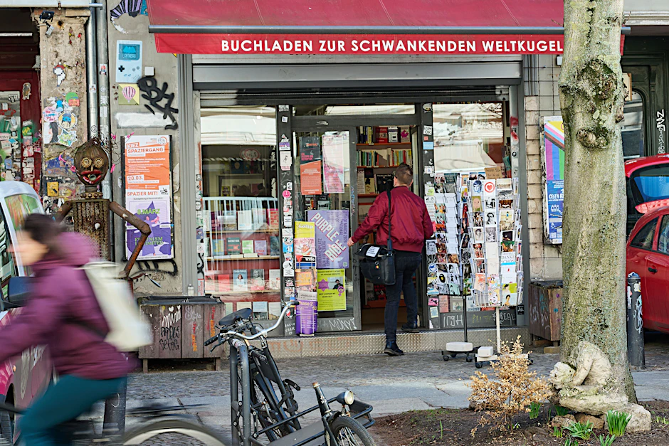 Nicht mehr unter den Nominierten: der Buchladen Zur schwankenden Weltkugel in Berlin-Prenzlauer Berg