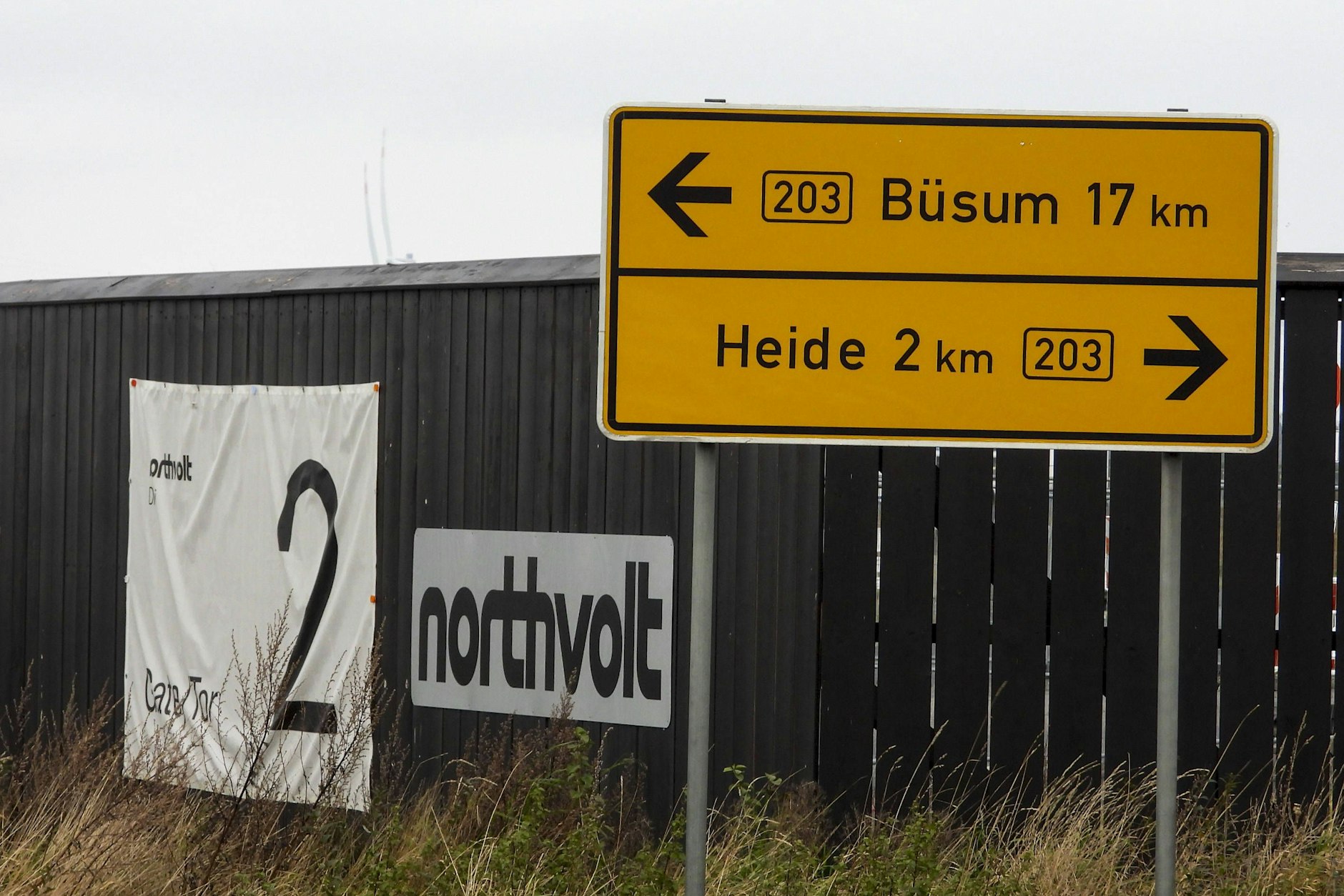 Aus dem Hoffnungsschimmer wurde nichts: Baustopp auf dem Gelände der geplanten Batteriefabrik des insolventen Herstellers Northvolt in Heide.