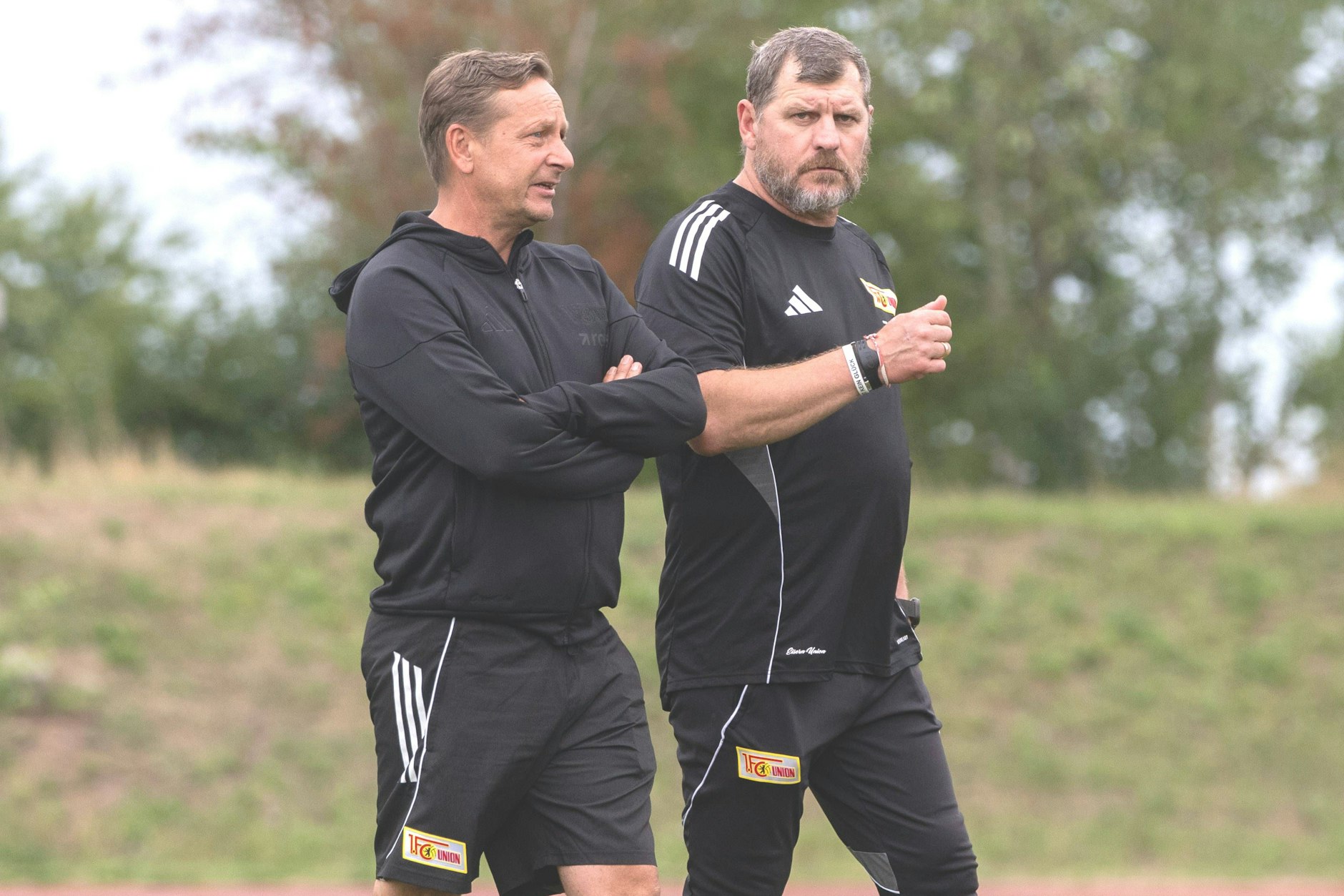 Der Druck wächst, der Ton wird rauer: Manager Horst Heldt und Trainer Steffen Baumgart stecken mit dem 1. FC Union Berlin in der Krise.