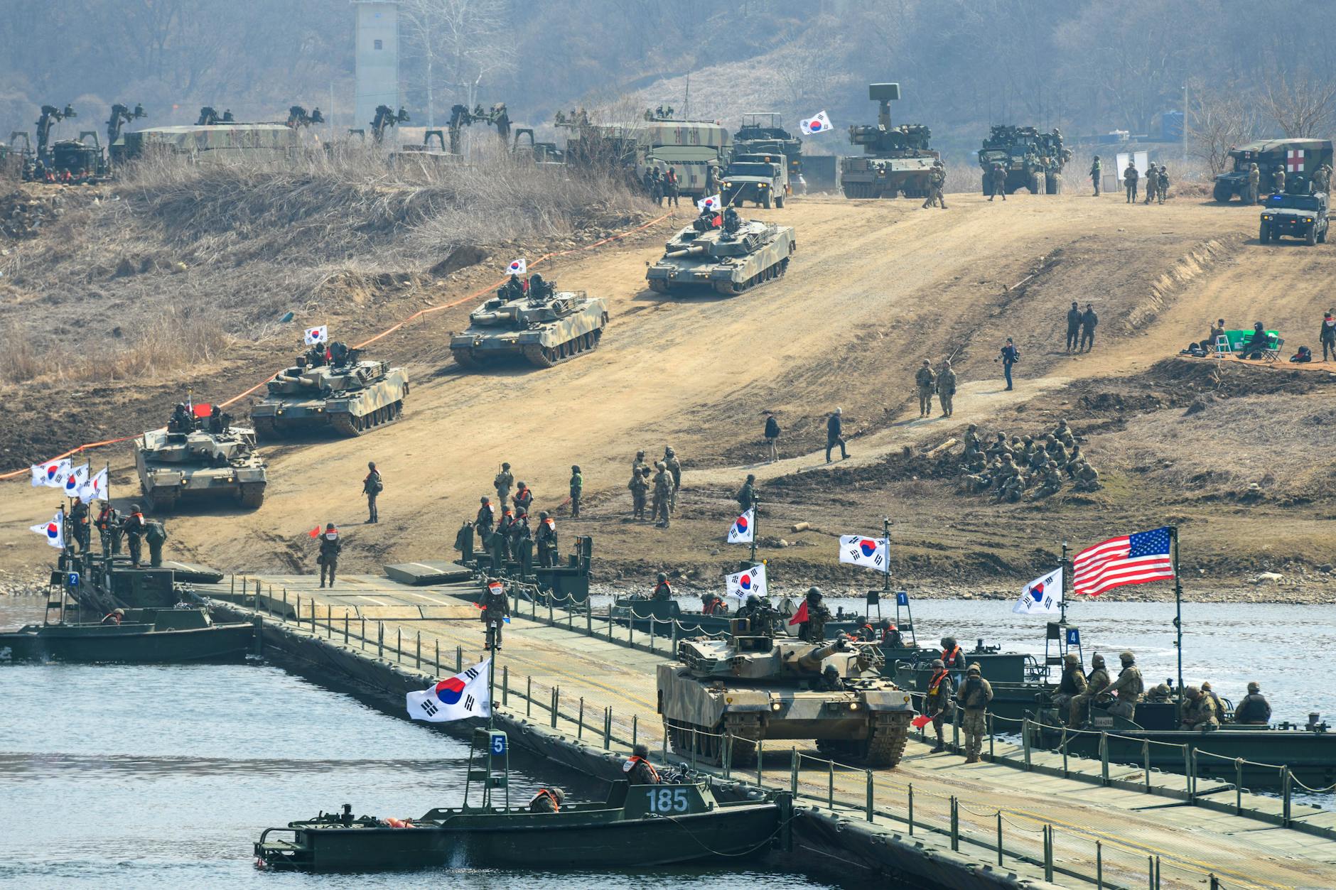 Gemeinsame Militärübung „Freedom Shield“ von den USA und Südkorea im März 2025.