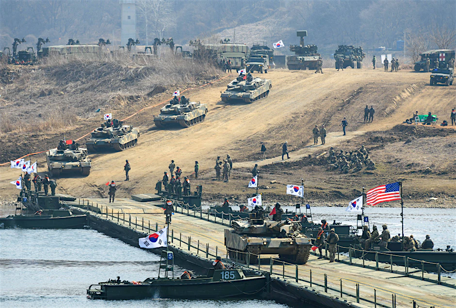 Gemeinsame Militärübung „Freedom Shield“ von den USA und Südkorea im März 2025.