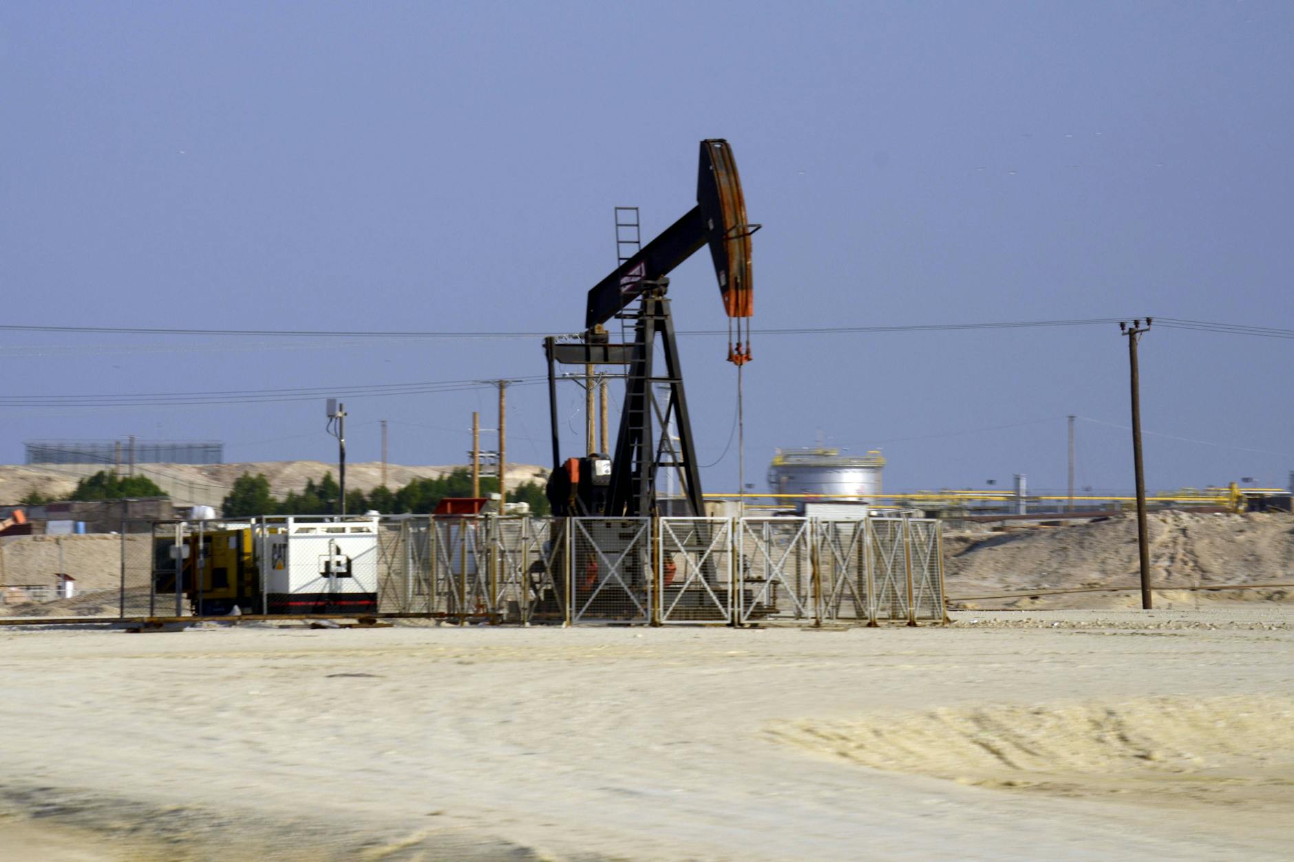 Die Ölraffinerie in Ma'ameer, Bahrain