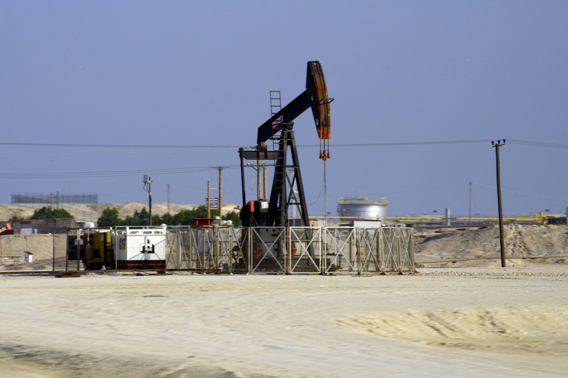 Die Ölraffinerie in Ma'ameer, Bahrain