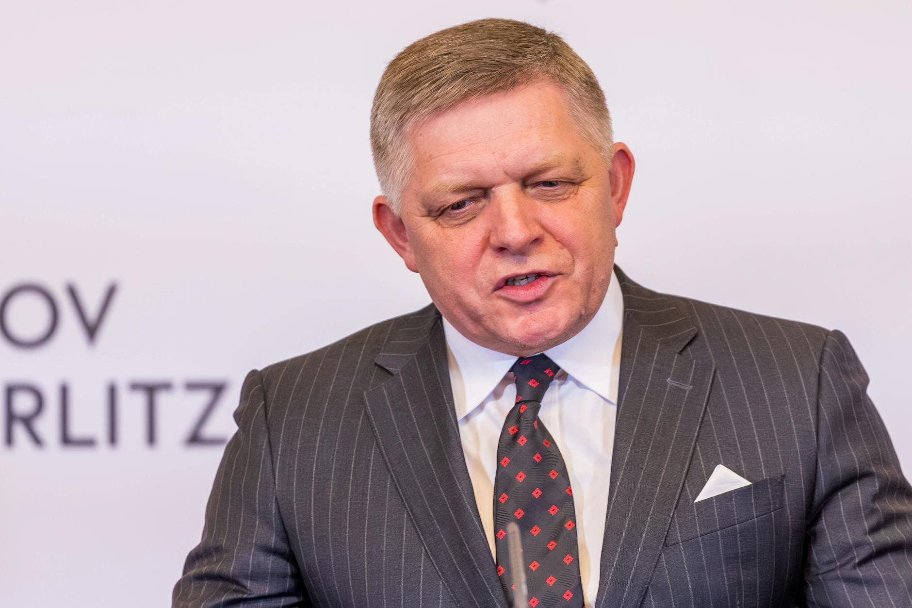 Der Ministerpräsident der Slowakei Robert Fico