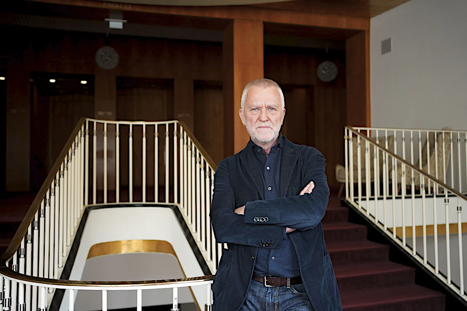 Bernd Franke im Leipziger Opernhaus. Sein Oper „Coming Up For Air“ feiert am 14.03. Premiere