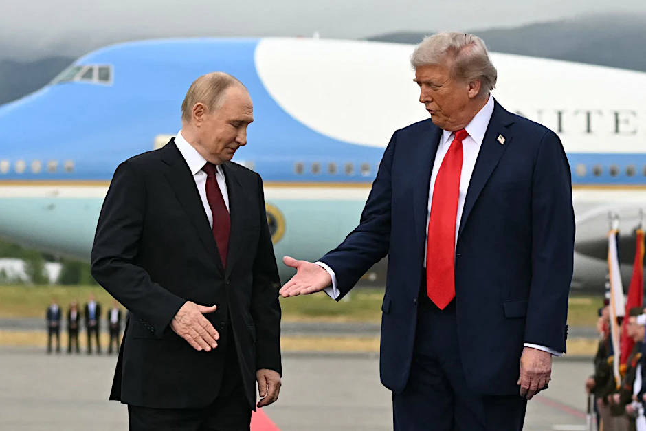 Wladimir Putin und Donald Trump am 15. August in Anchorage, Alaska.
