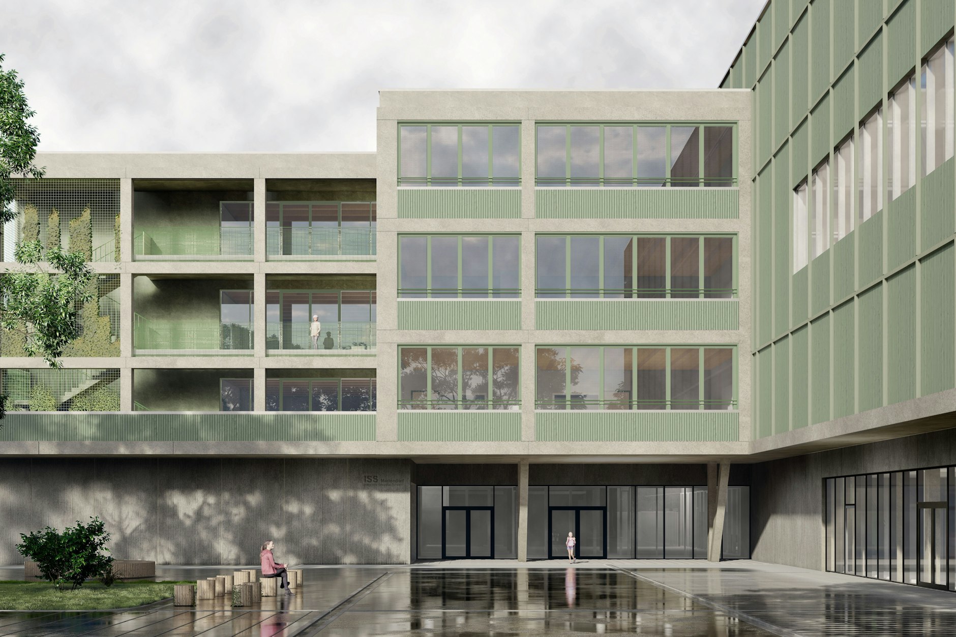 So soll das neue Schulgebäude in der Eisenacher Straße aussehen, wenn es fertig ist.