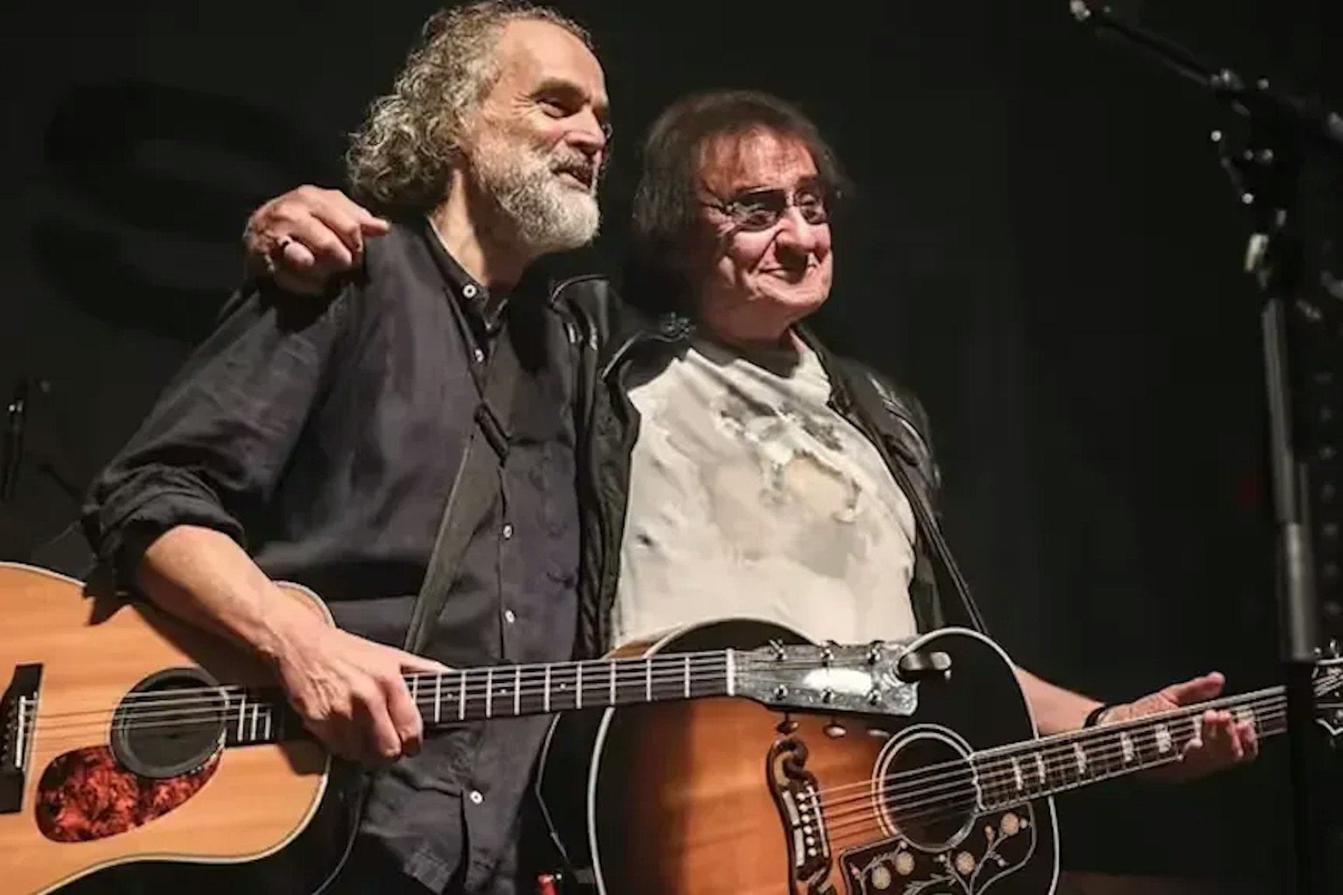 „Timsen“ Hinrichsen und Dieter „Maschine“ Birr wollten vor einem Jahr gemeinsam in Wacken rocken. Doch dann wurde der Santiano-Star krank.