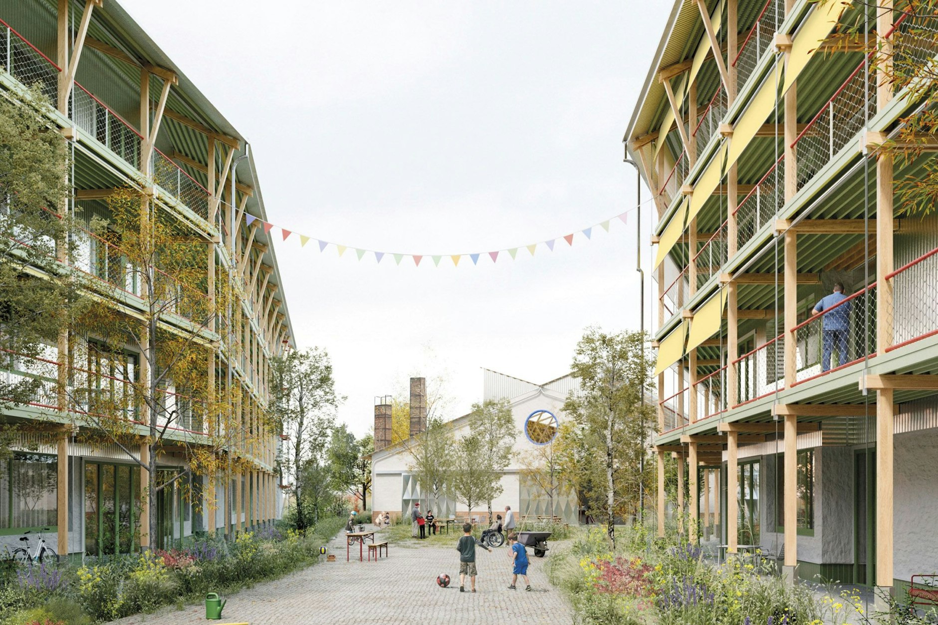 Einer der Siegerentwürfe von Adrian Krieg, Emily Idelberger und Benjamin Hostermann: „Logic of Luckenwalde“