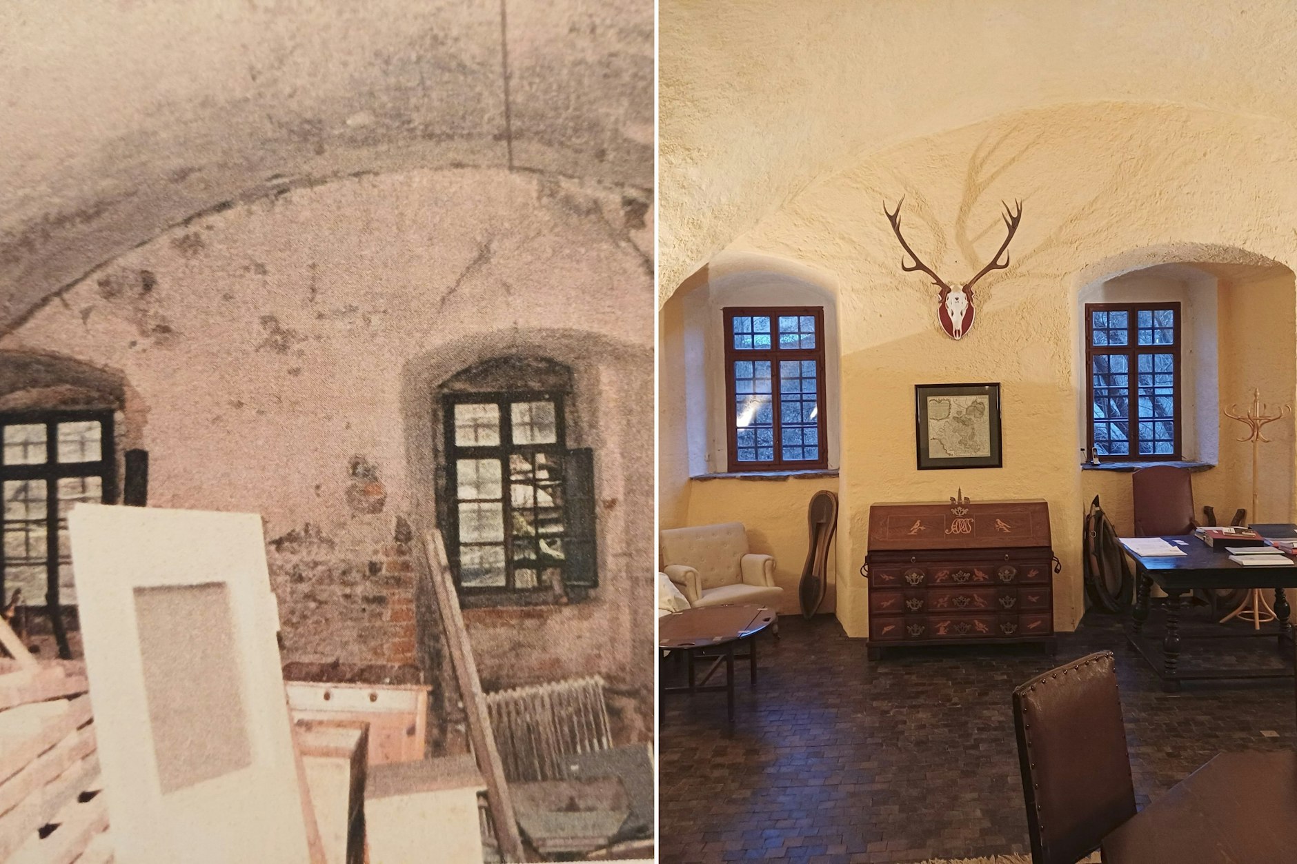 Mit Handwerkern aus der Region haben die Schönburg-Hartensteins zahlreiche Restaurierungsarbeiten vorgenommen und die Burg zu neuem Leben erweckt.