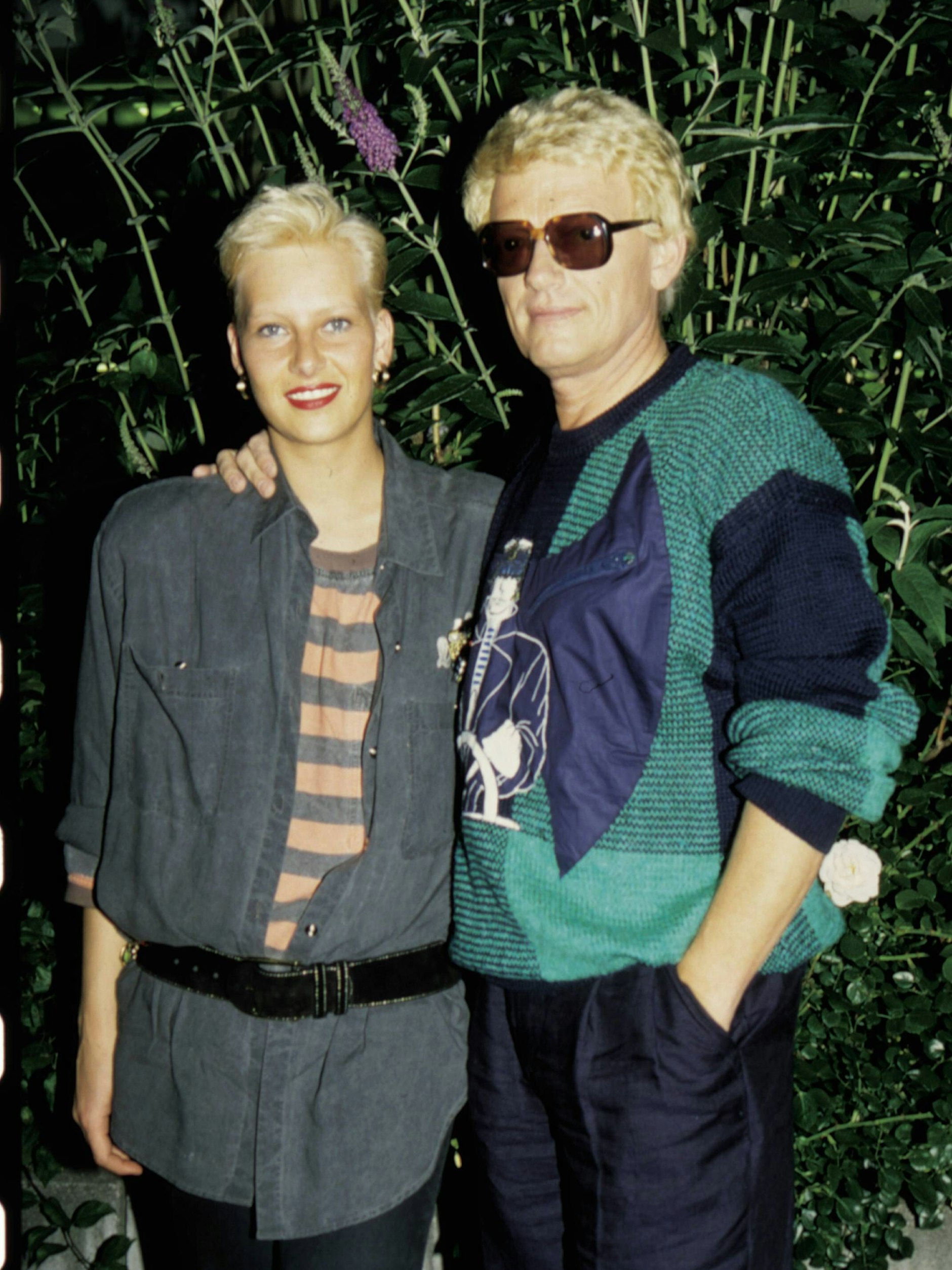 Heino mit seiner Tochter Petra, wahrscheinlich im Jahr 1990.