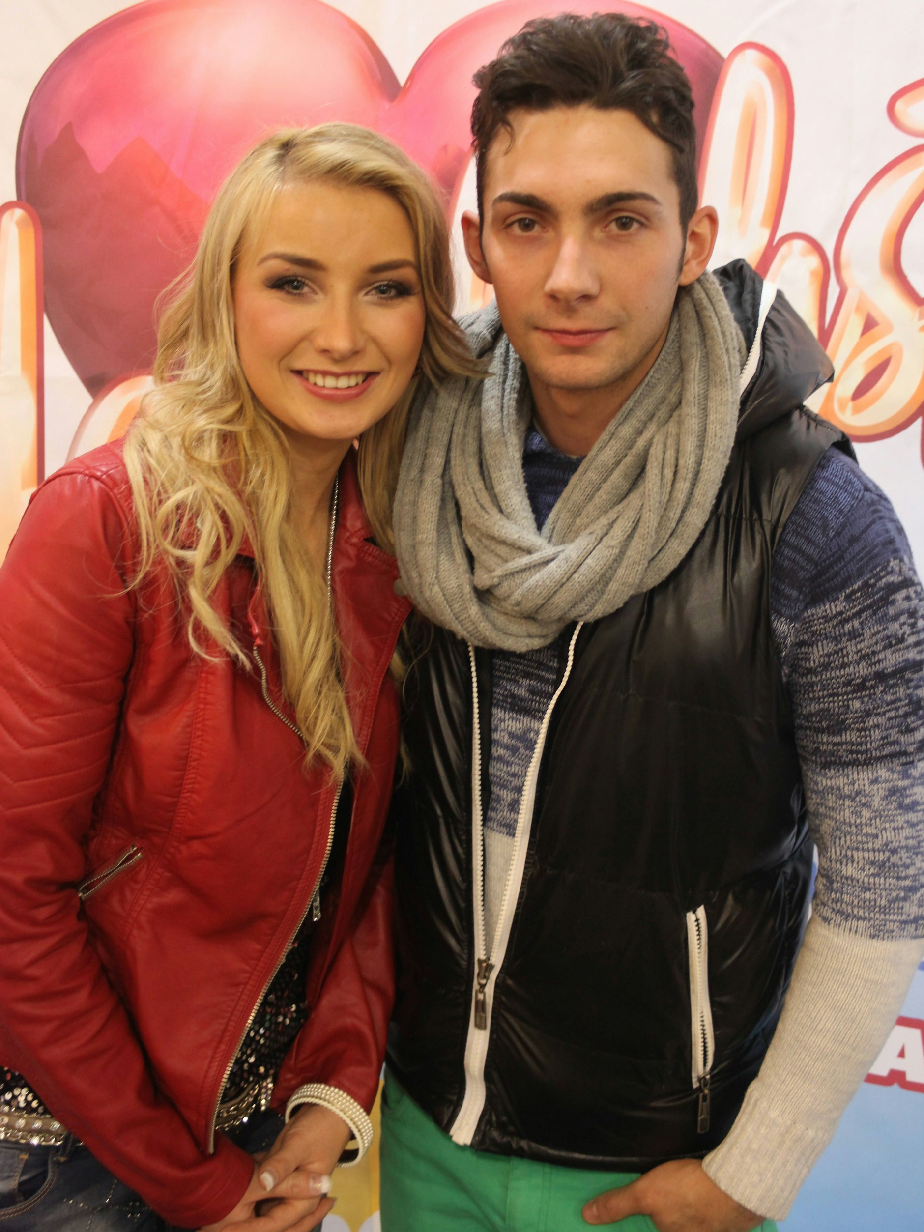 Anna-Carina Woitschack mit Freund Marco Lombardi im Dezember 2013.