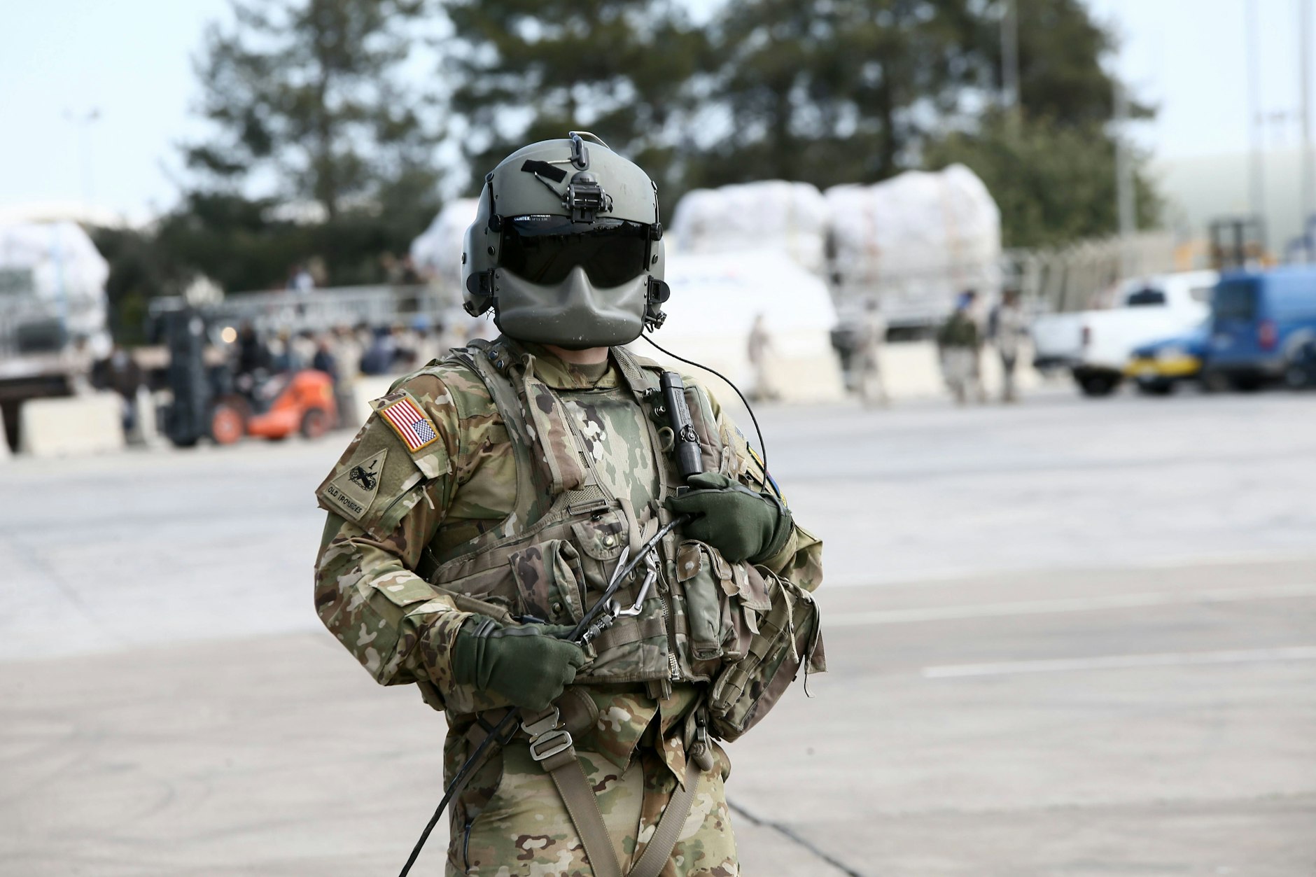Ein US-Soldat auf dem Nato-Luftwaffenstützpunkt Incirlik in der Türkei. Der Stützpunkt gilt als wichtiger militärischer Standort der Allianz im Nahen Osten.