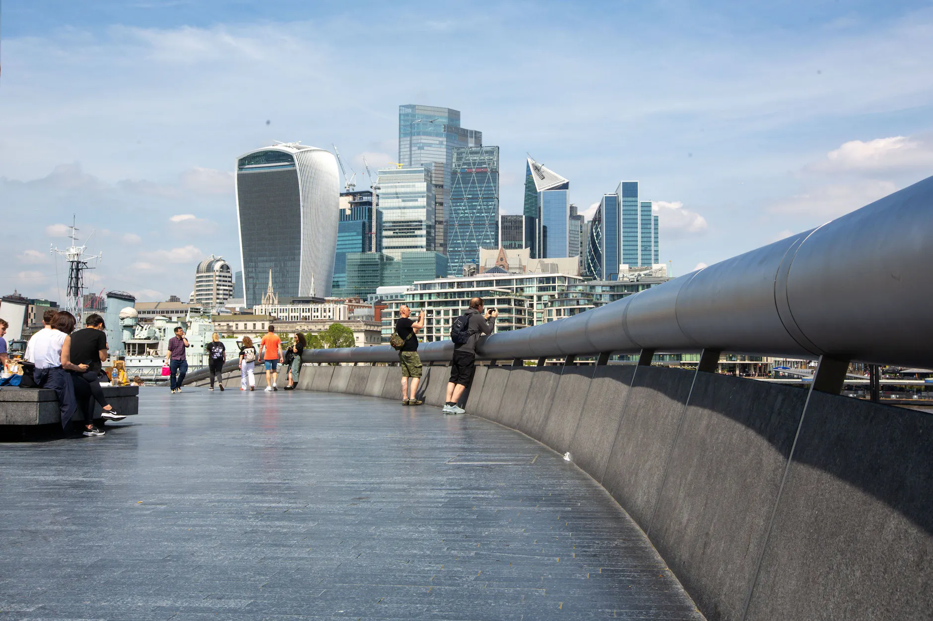 Skyline des Londoner Finanzdistrikts: Die britische Wirtschaft tritt auf der Stelle.