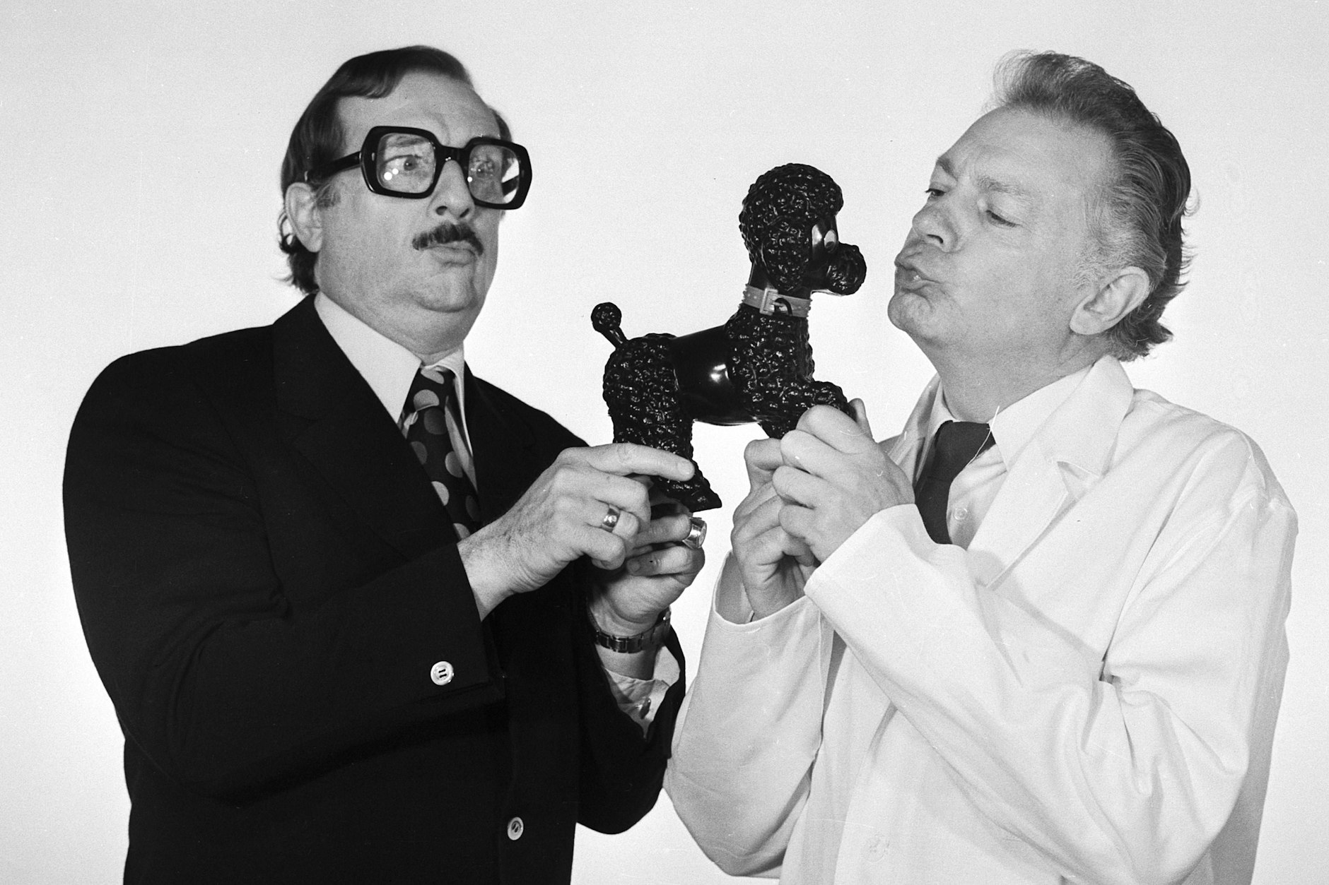 Selbst bei einfachen Fotoshootings hatten Hans-Joachim Preil und Rolf Herricht ihren Spaß.