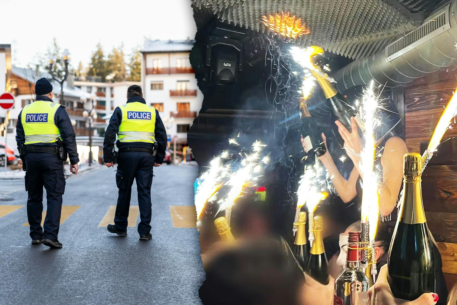 In der Silvesternacht kam es in einer Bar in Crans-Montana in der Schweiz zu dem schrecklichen Brand. Amateuraufnahmen aus der Bar zeigen die brennende Decke.