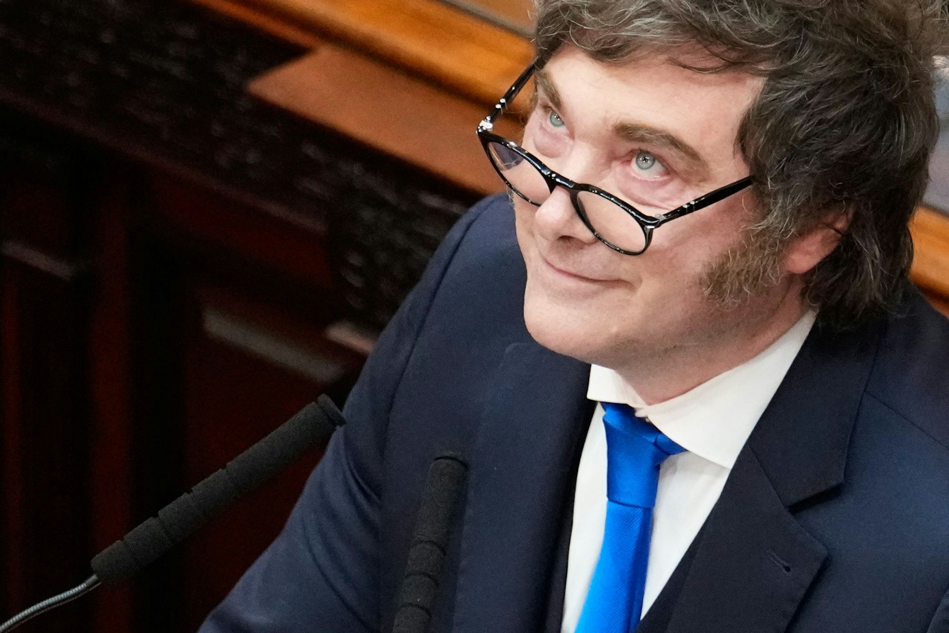 Argentiniens Präsident Javier Milei und Namensgeber des neu gegründeten Javier Milei Institutes.