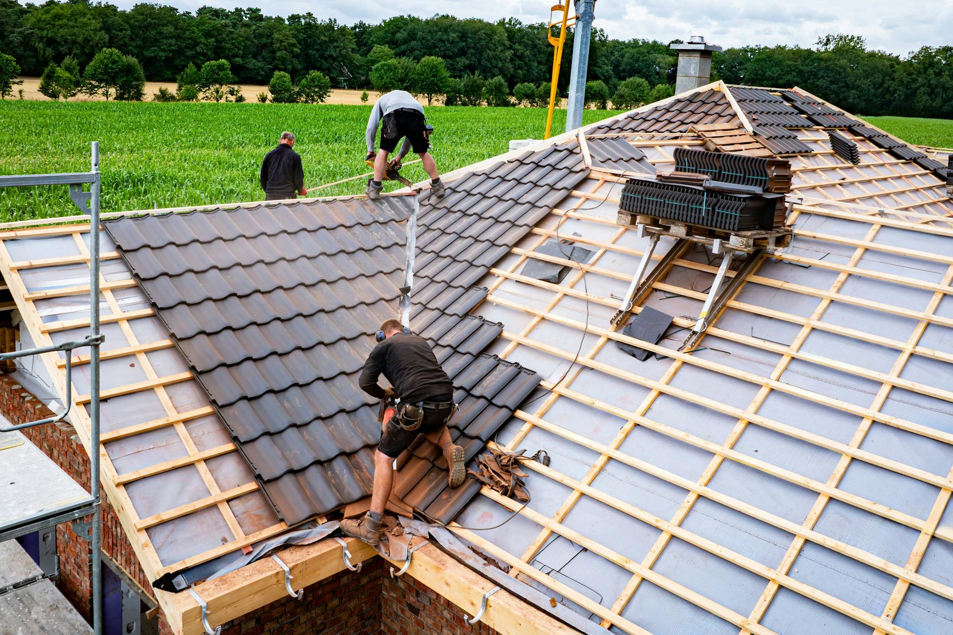Auch am Bau sind Überstunden üblich.