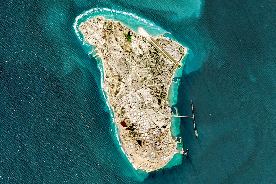 Die Insel Kharg im Persischen Golf