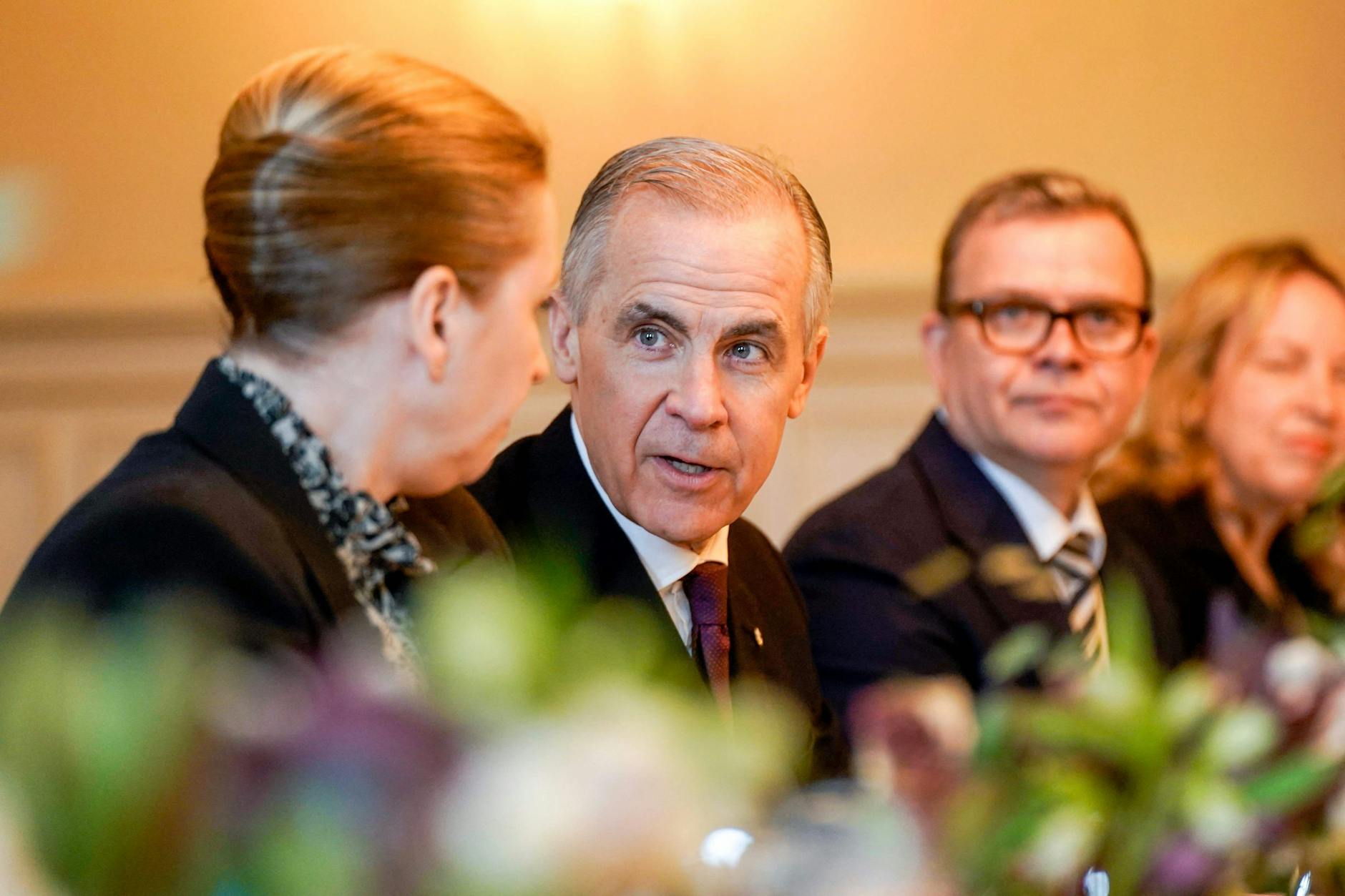 Kanadas Premierminister Mark Carney bei seinem Treffen mit nordeuropäischen Regierungschefs