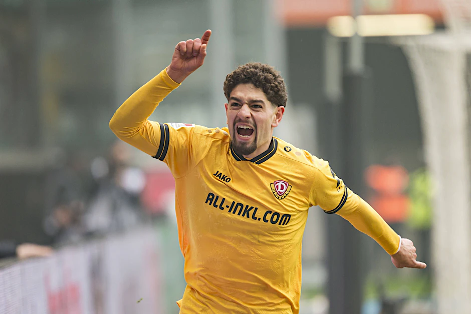 Ben Bobzien leitete mit seinen Toren zum 1:0 und 2:0 den historischen Sieg von Dynamo Dresden gegen Preußen Münster ein.