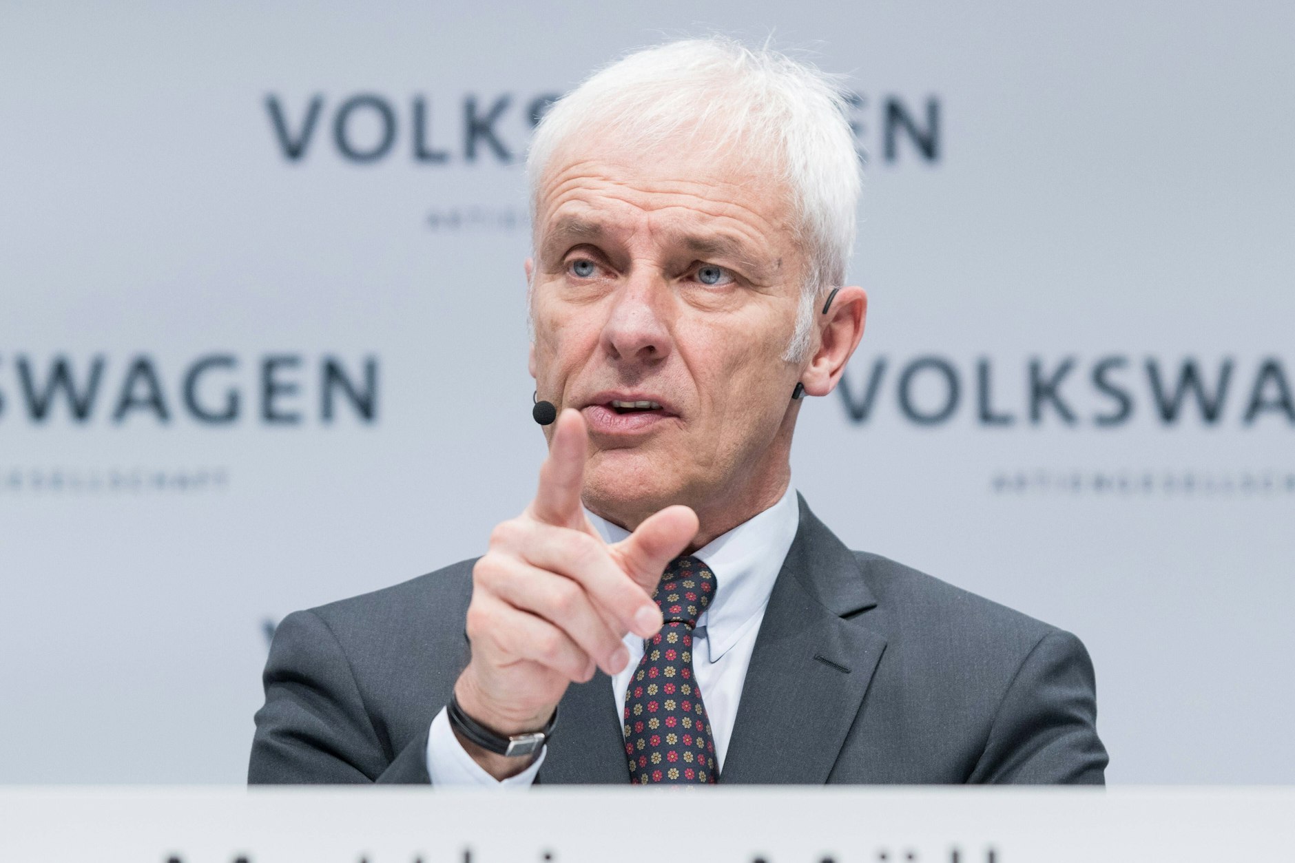 Matthias Müller war von September 2015 bis April 2018 Vorstandsvorsitzender der Volkswagen AG.