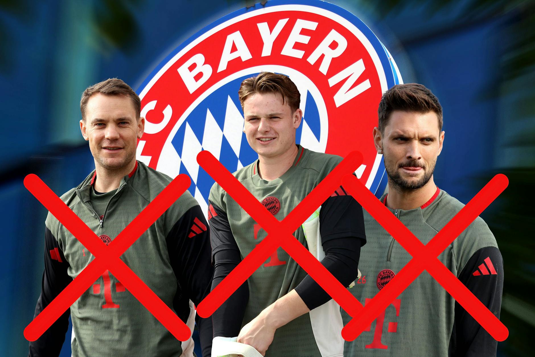 Torwart-Alarm beim FC Bayern München. Derzeit fallen sowohl Manuel Neuer, Jonas Urbig als auch Sven Ulreich verletzt aus.