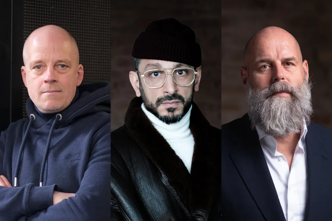 Per Leo, Behzad Karin Khani und Holger Friedrich treffen am 19. März im Theater Ost aufeinander.