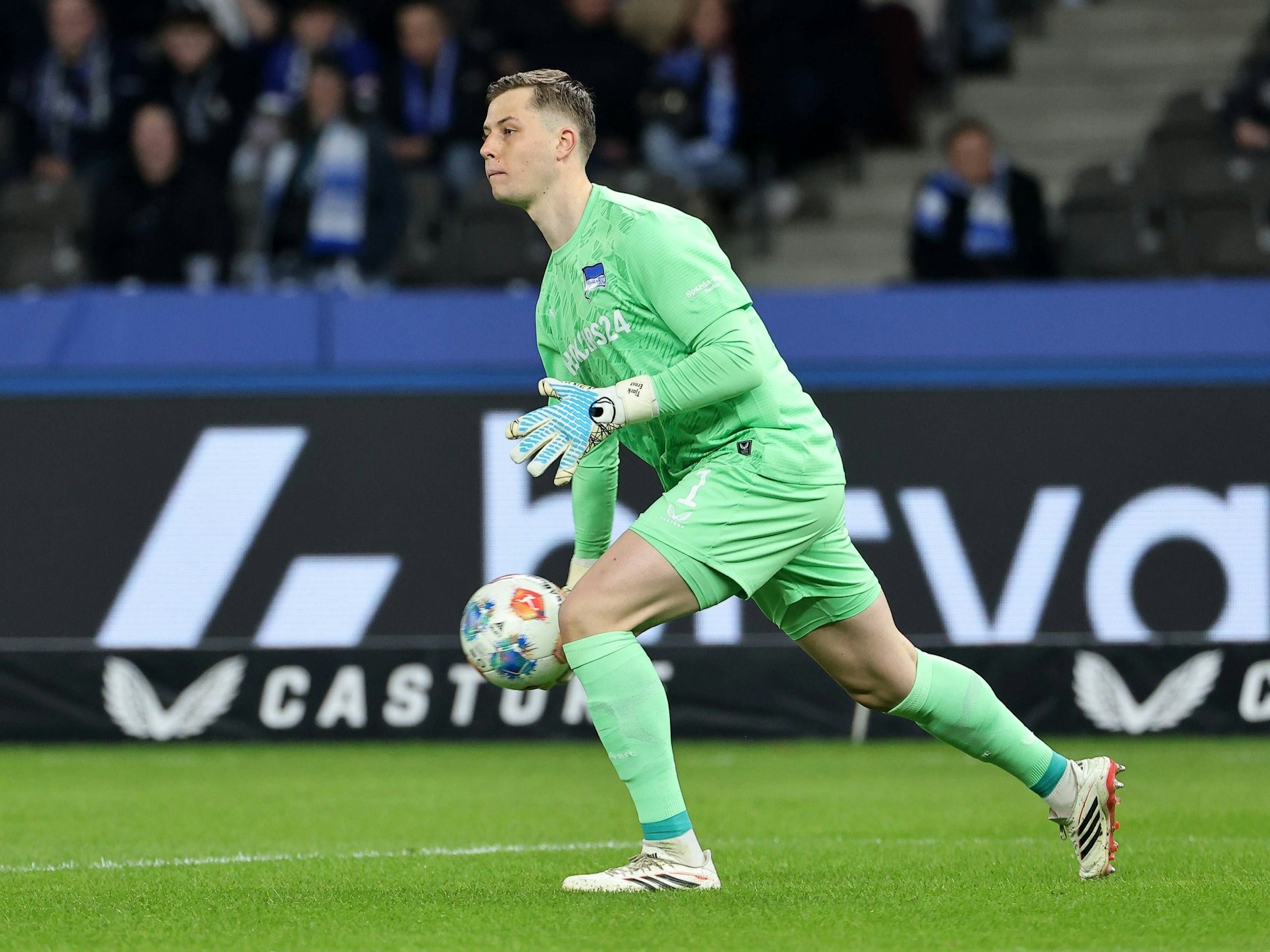 Torwart Tjark Ernst ist seit zweieinhalb Jahren bei Hertha BSC  die Nummer 1. 