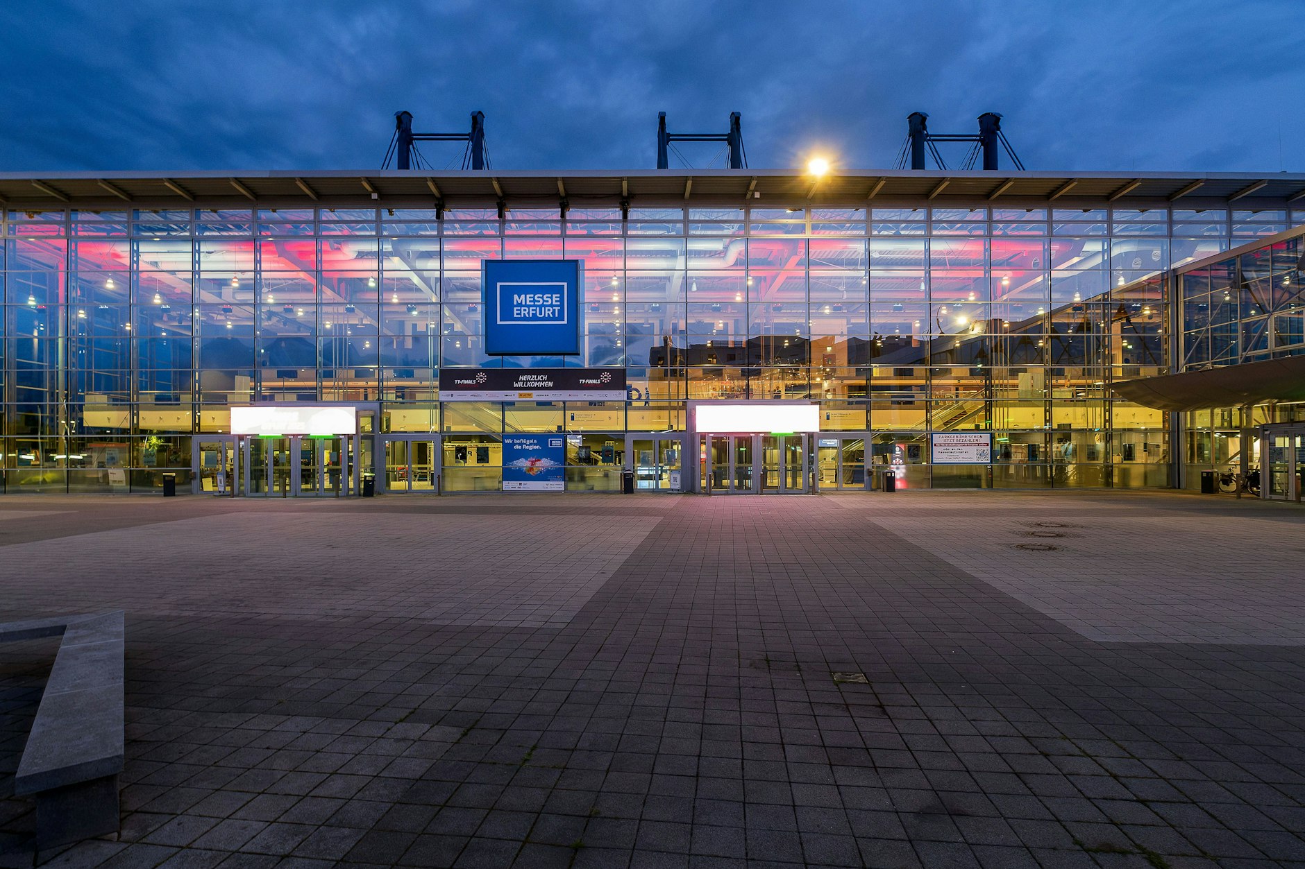 Die Messe Erfurt wurde am Freitag Schauplatz eines skurrilen Konzert-Ereignisses.