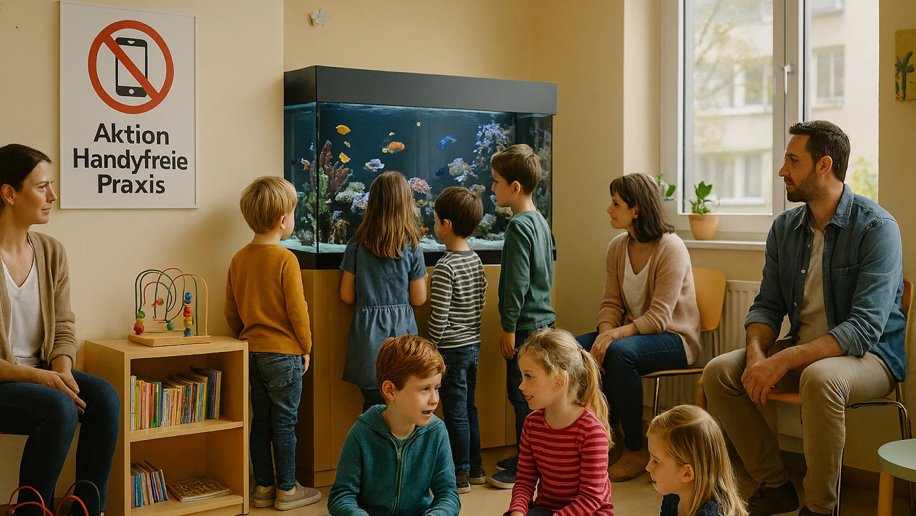 So soll es in der Arztpraxis von Steven Rohbeck in Zukunft aussehen. (KI-generiert) 